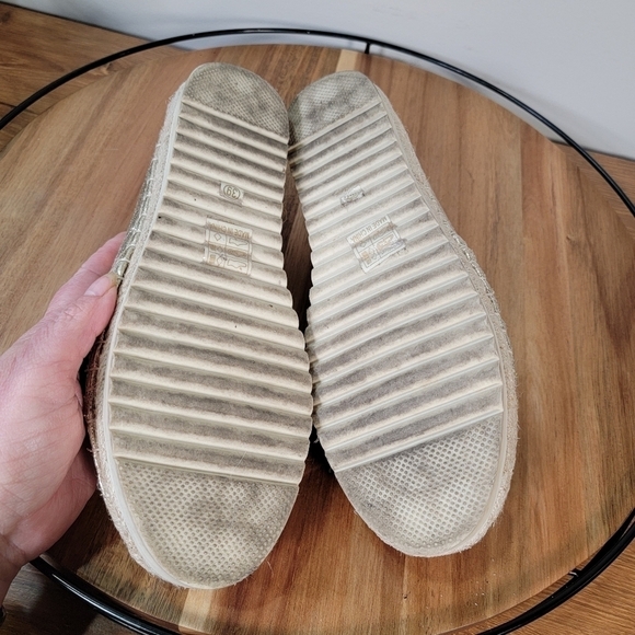 Patrizia by Spring Step Slip On Espadrilles Gold Metallic Colorful Flats Size 39 - Picture 13 of 17
